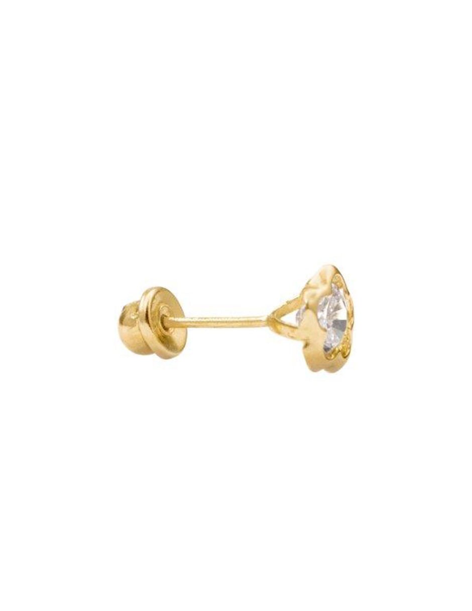 Broqueles de oro 14 K con acabado brillante 3