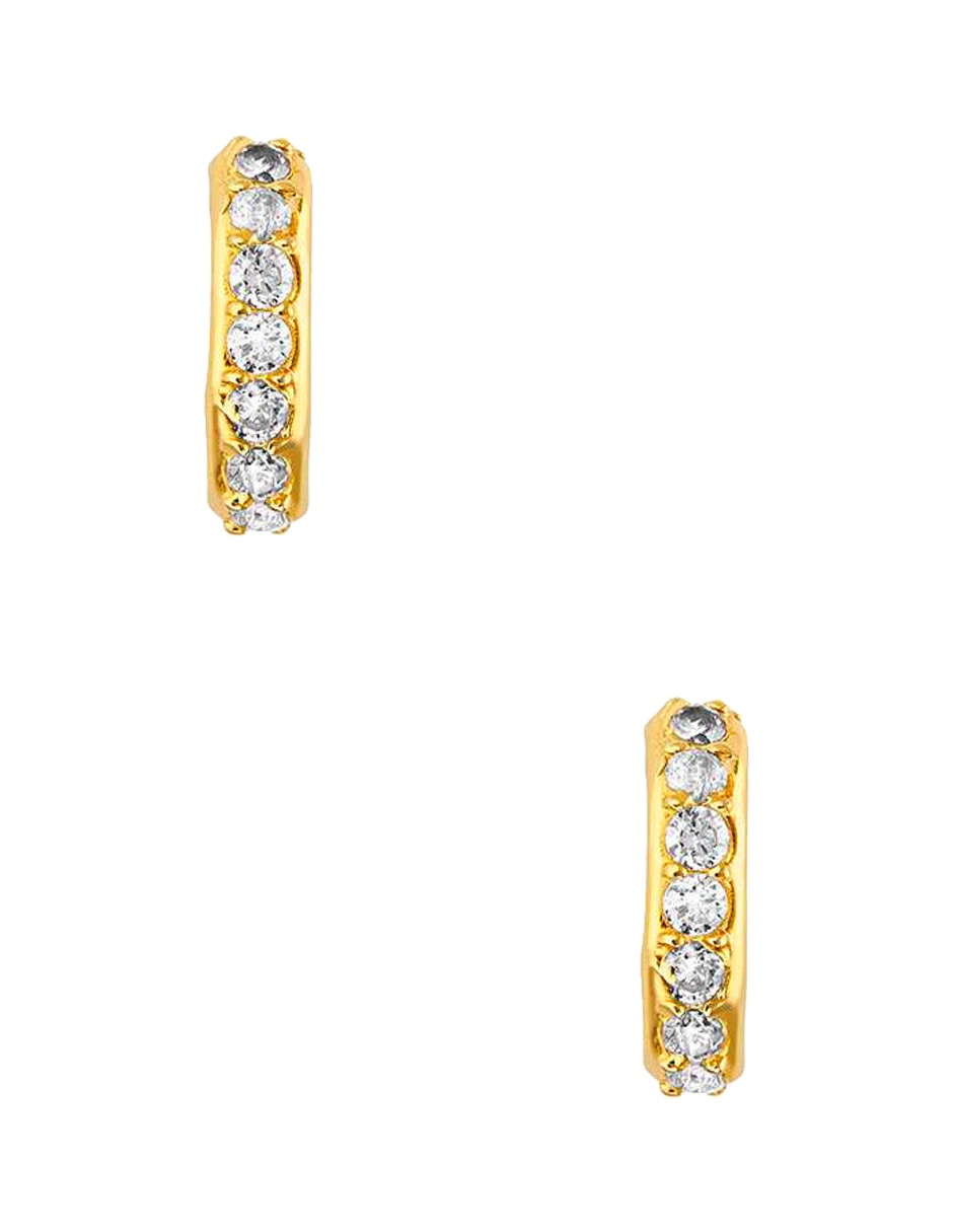 Broqueles Sabelli de oro amarillo 14 K con acabado brillante
