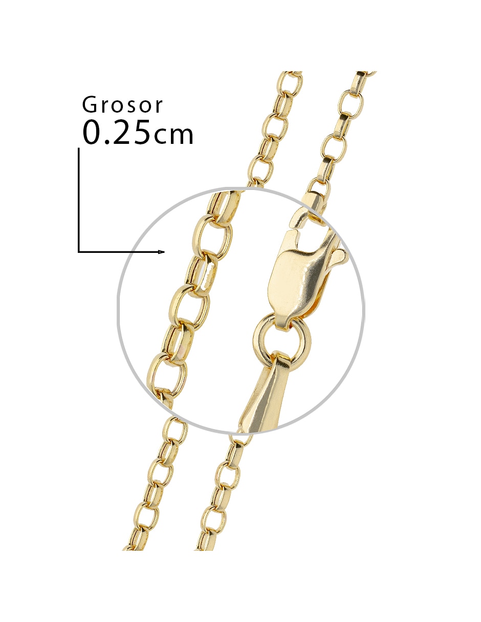 Pulsera de oro amarillo 10 k Clasicas acabado pulido 5