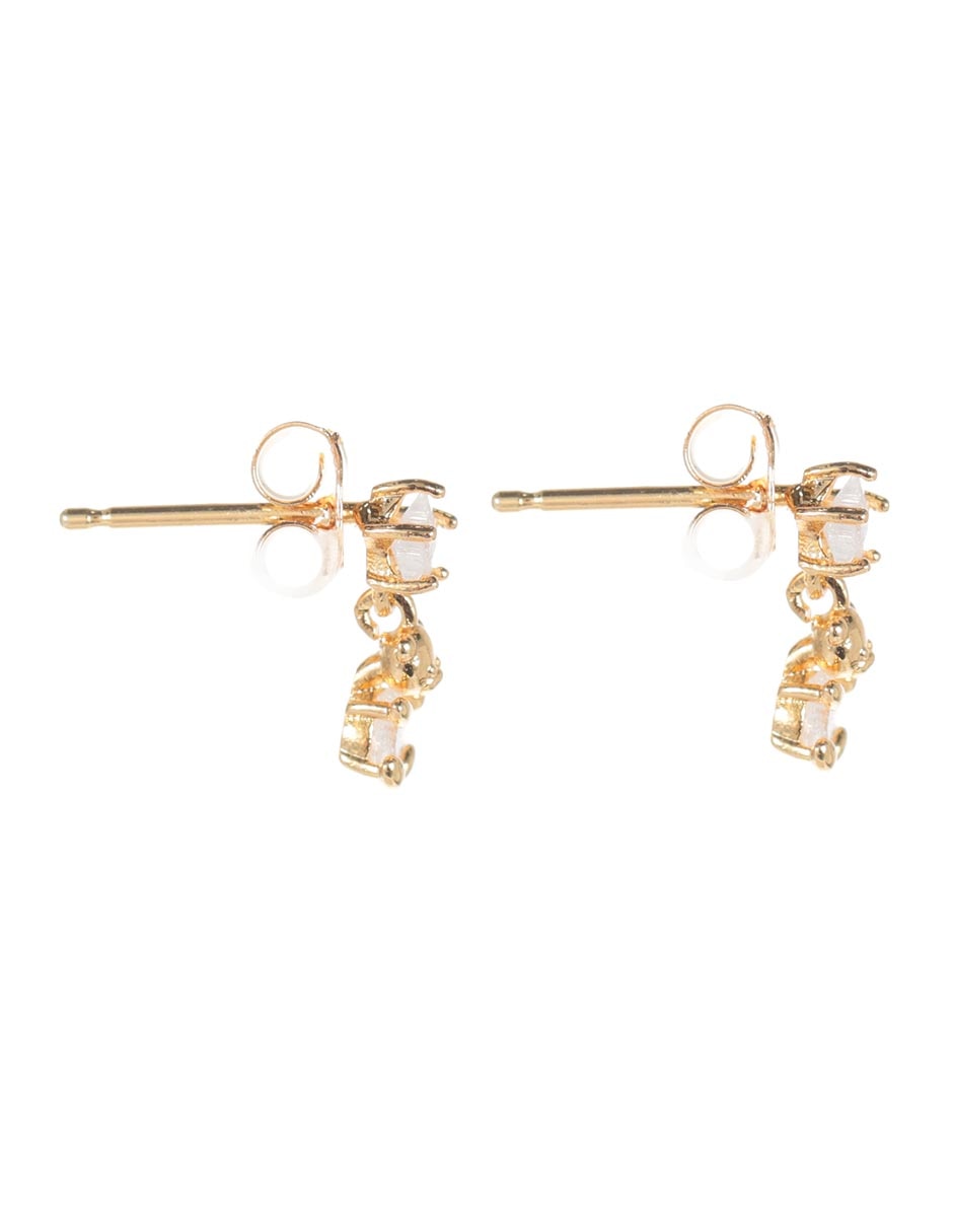 Aretes de oso con acabado brillante 3