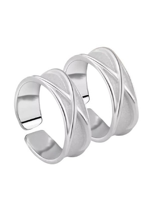 Set anillo semicircular brillante