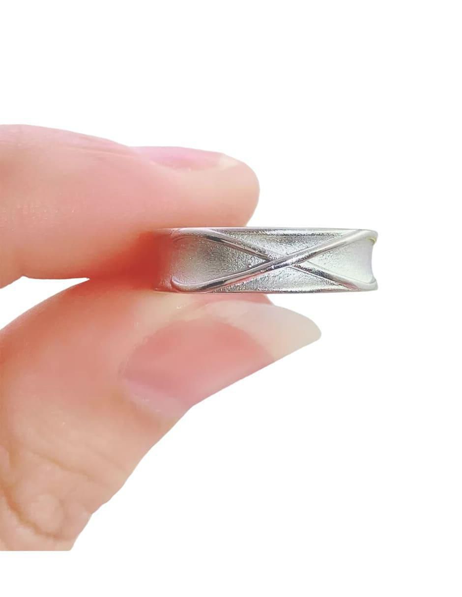 Set anillo semicircular brillante