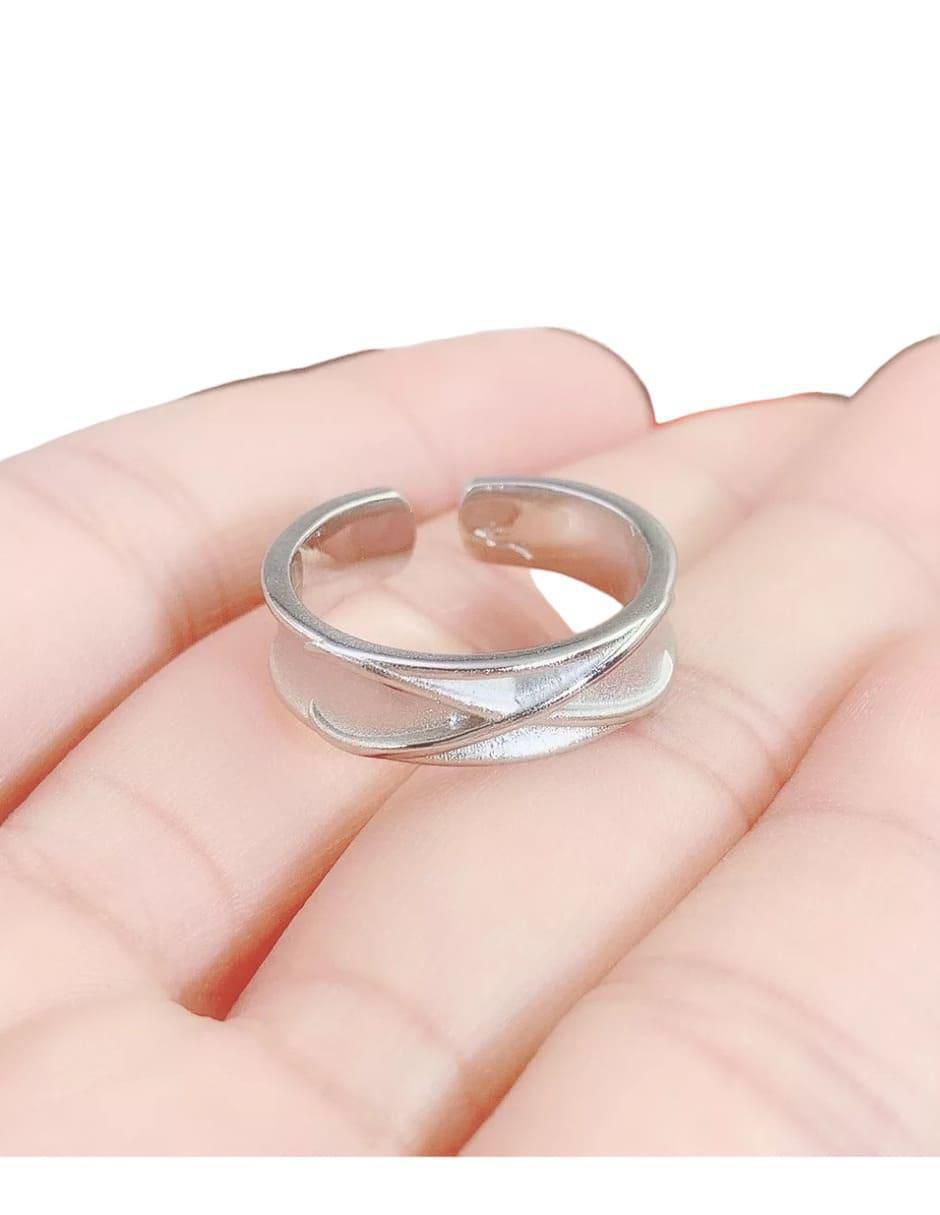 Set anillo semicircular brillante