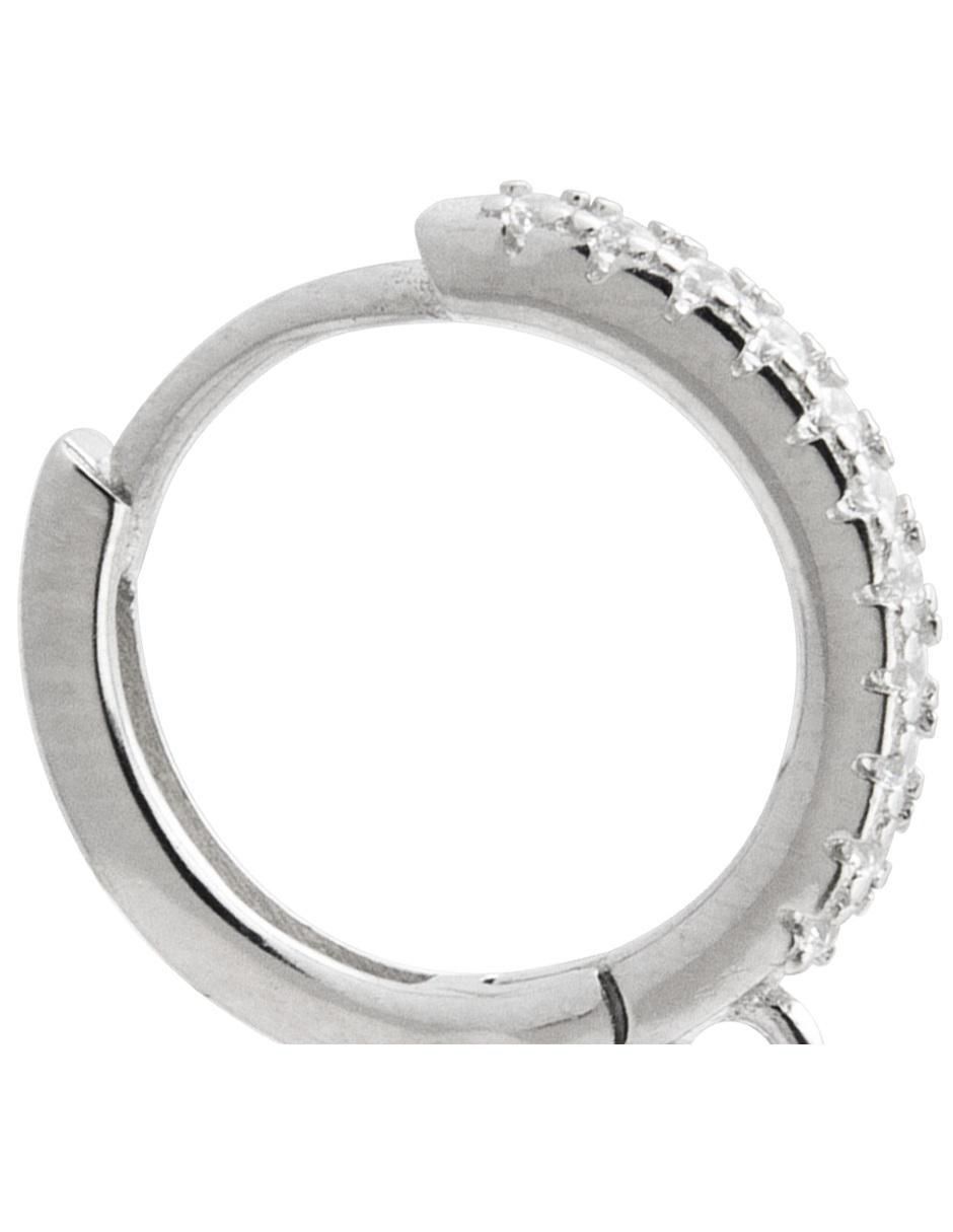 Aretes de mano de plata con acabado brillante 3