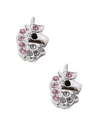 Aretes de unicornio con acabado brillante Aretes de unicornio con acabado brillante