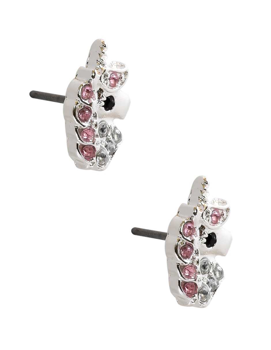 Aretes de unicornio con acabado brillante 2