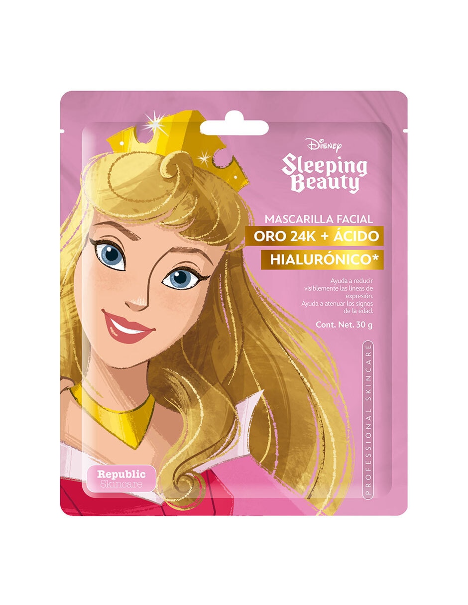 Mascarilla individual de Oro 24K Y ácido hialurónico Bella Durmiente para prevenir signos de la edad Mascarilla individual de Oro 24K Y ácido hialurónico Bella Durmiente para prevenir signos de la edad