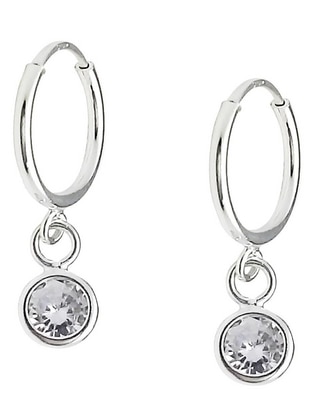 Aretes redondos de plata P 925 con acabado brillante Aretes redondos de plata P 925 con acabado brillante