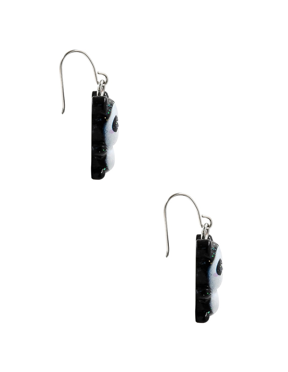 Aretes de panda Claire´S con acabado brillante