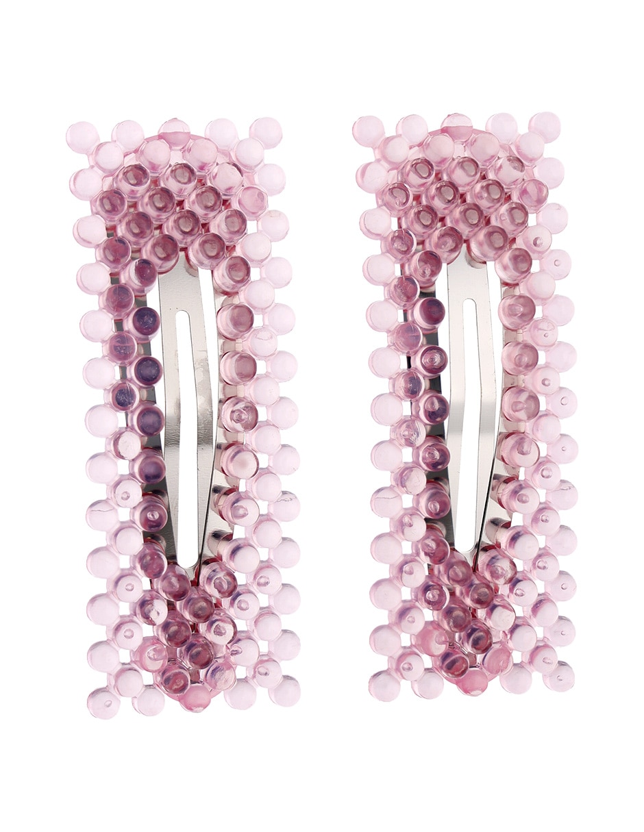Set de broches para cabello con acabado texturizado 1