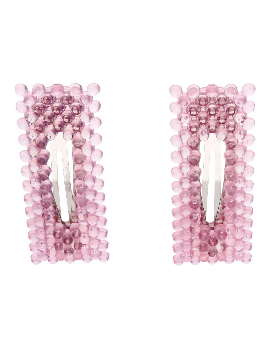 Set de broches para cabello con acabado texturizado 4