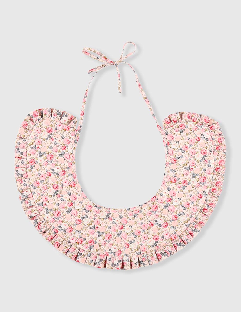 Babero estampado floral de algodón Babero estampado floral de algodón