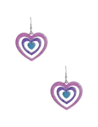 Aretes de corazón Claire´S con acabado brillante