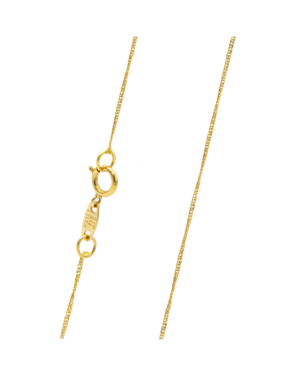 Cadena roca de oro amarillo 14 k