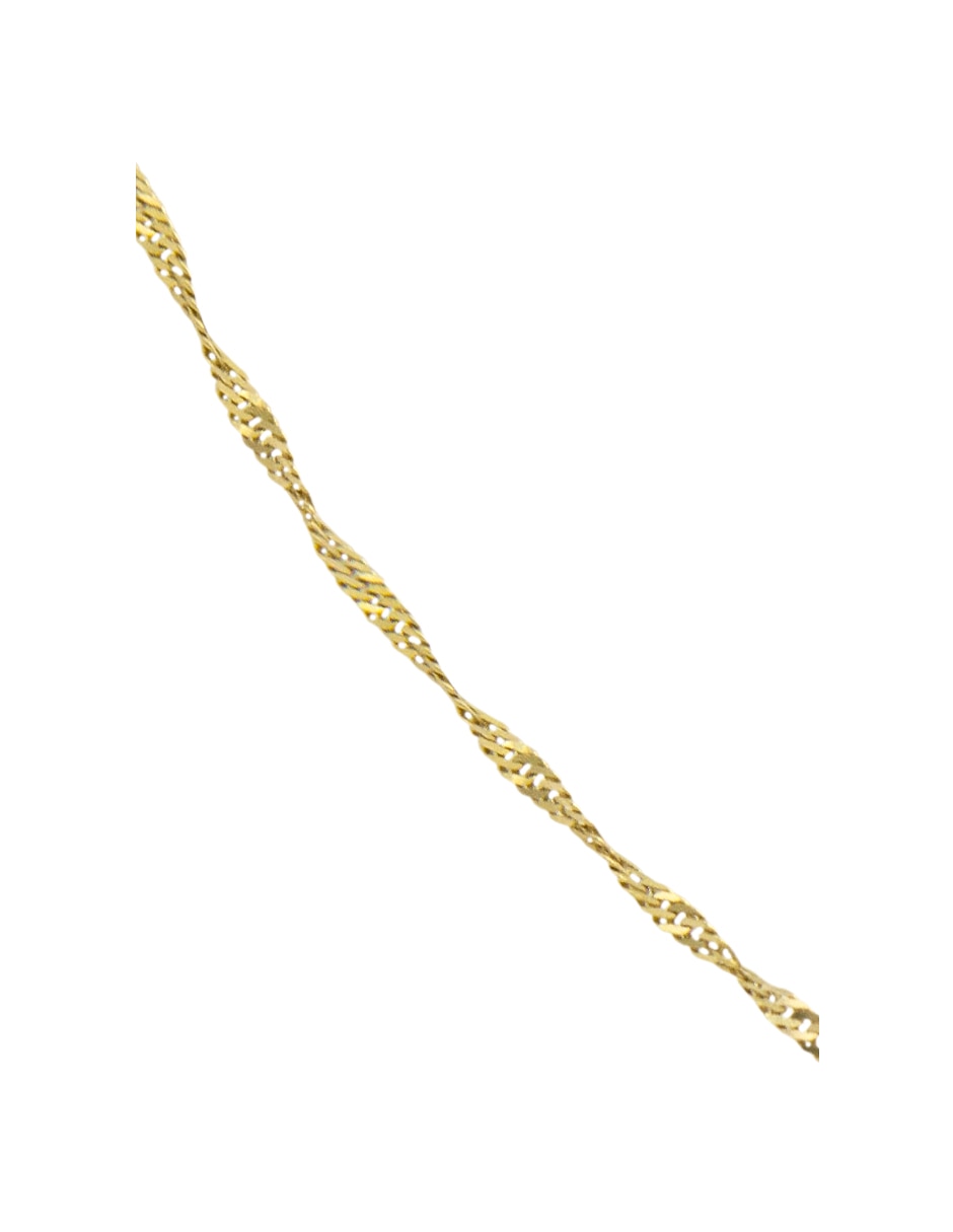 Cadena roca de oro amarillo 14 k