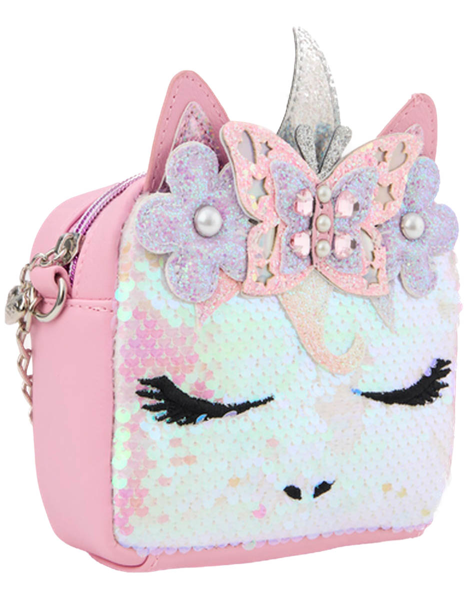 Bolsa crossbody Omg Gwen unicornio para niña