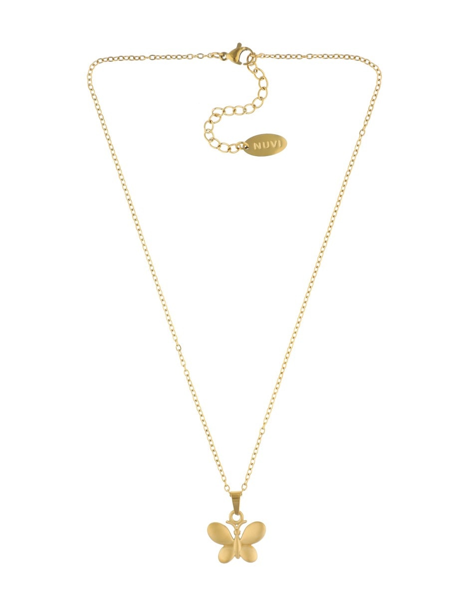 Collar con dije de mariposa Nuvi