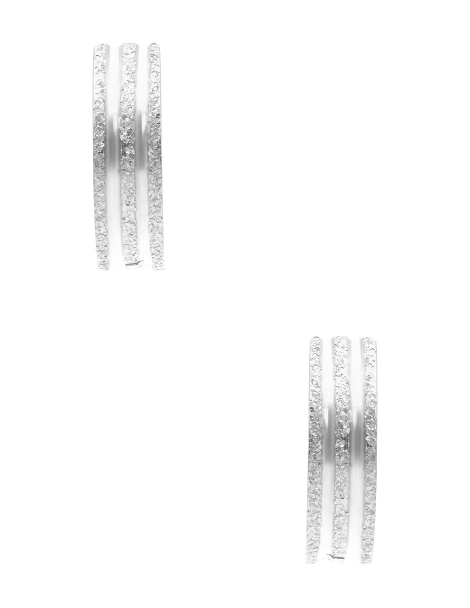 Aretes circulares con acabado brillante