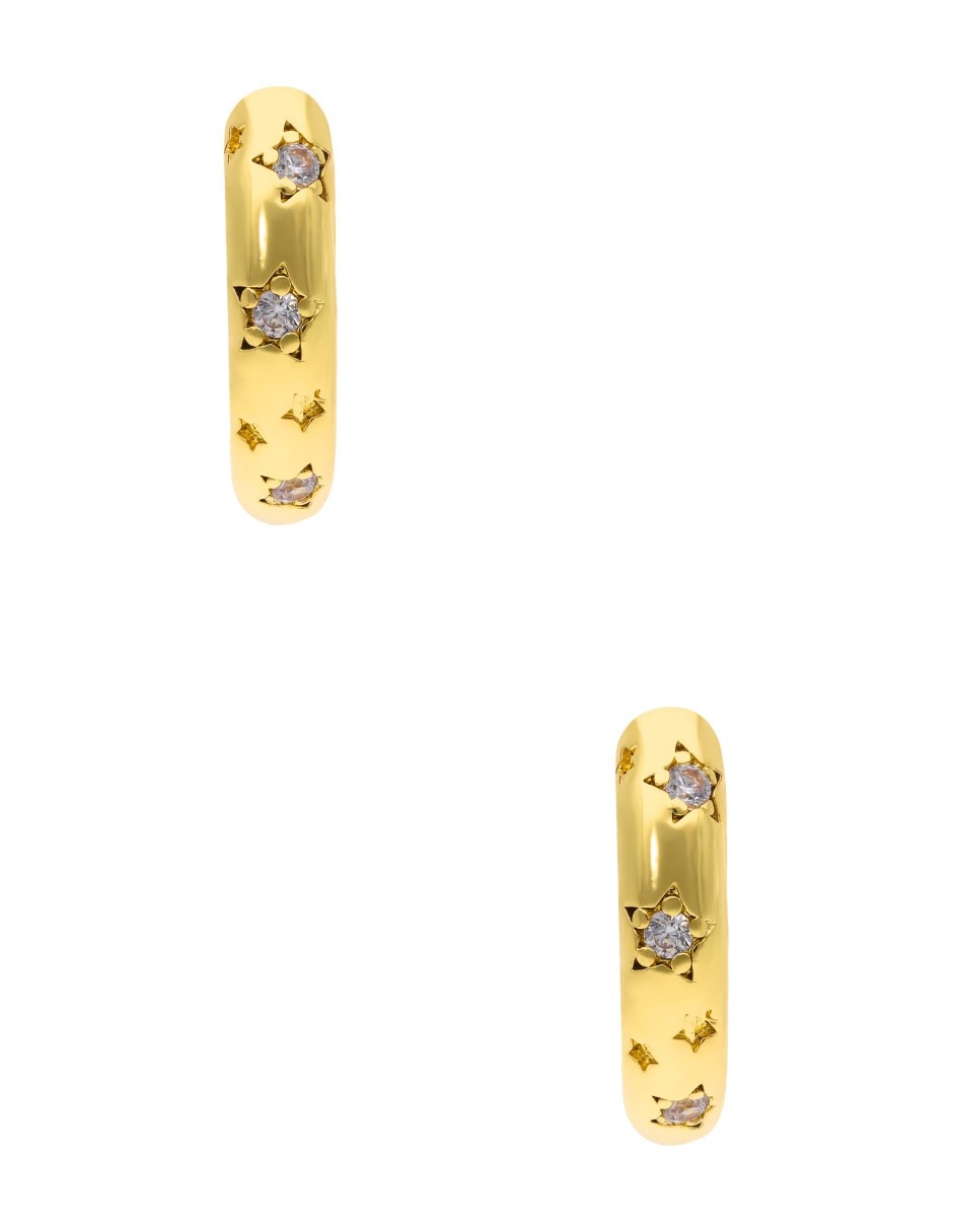 Aretes Nuvi con acabado brillante