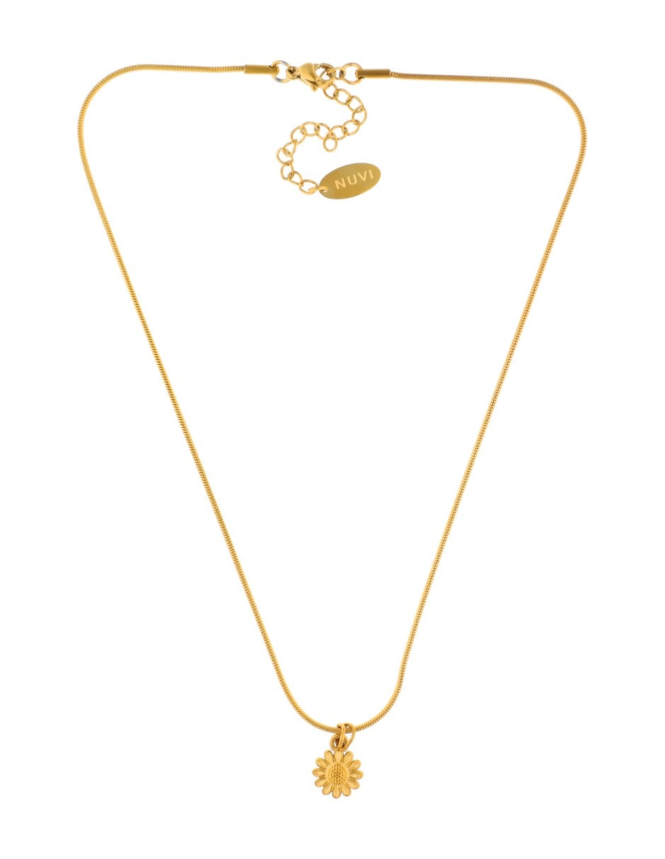 Collar con dije flor 2