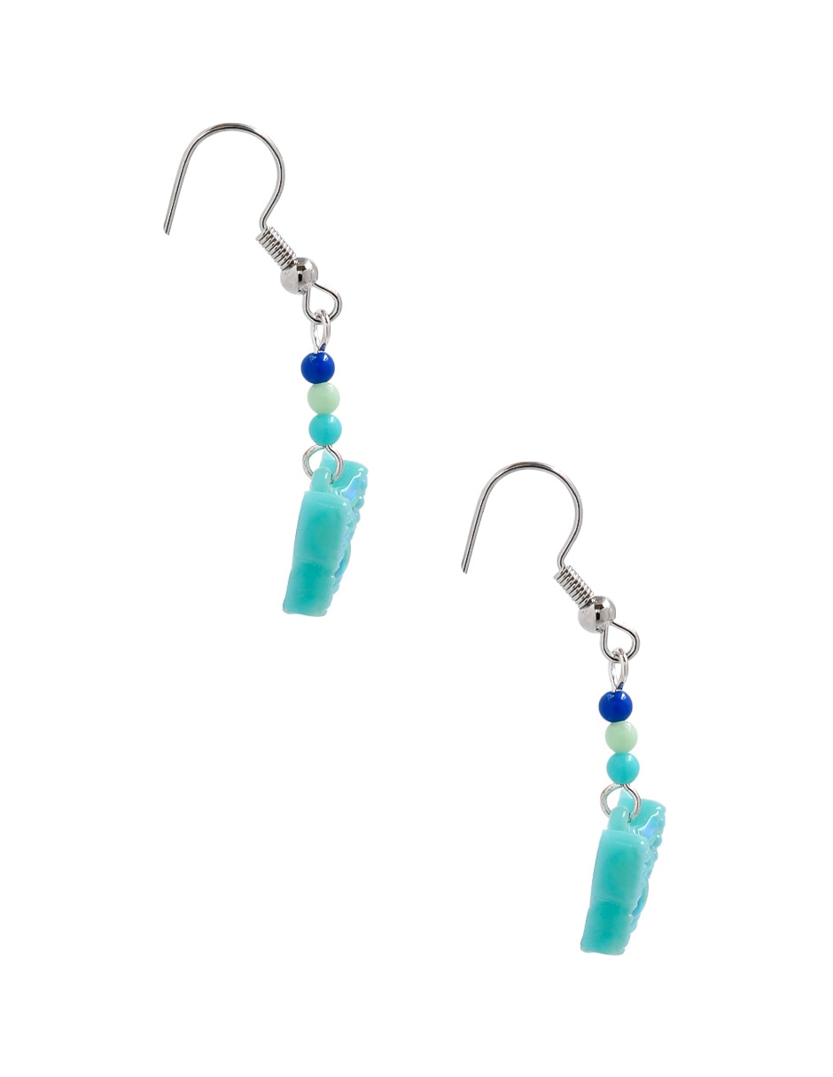 Aretes de mariposa con acabado brillante 3