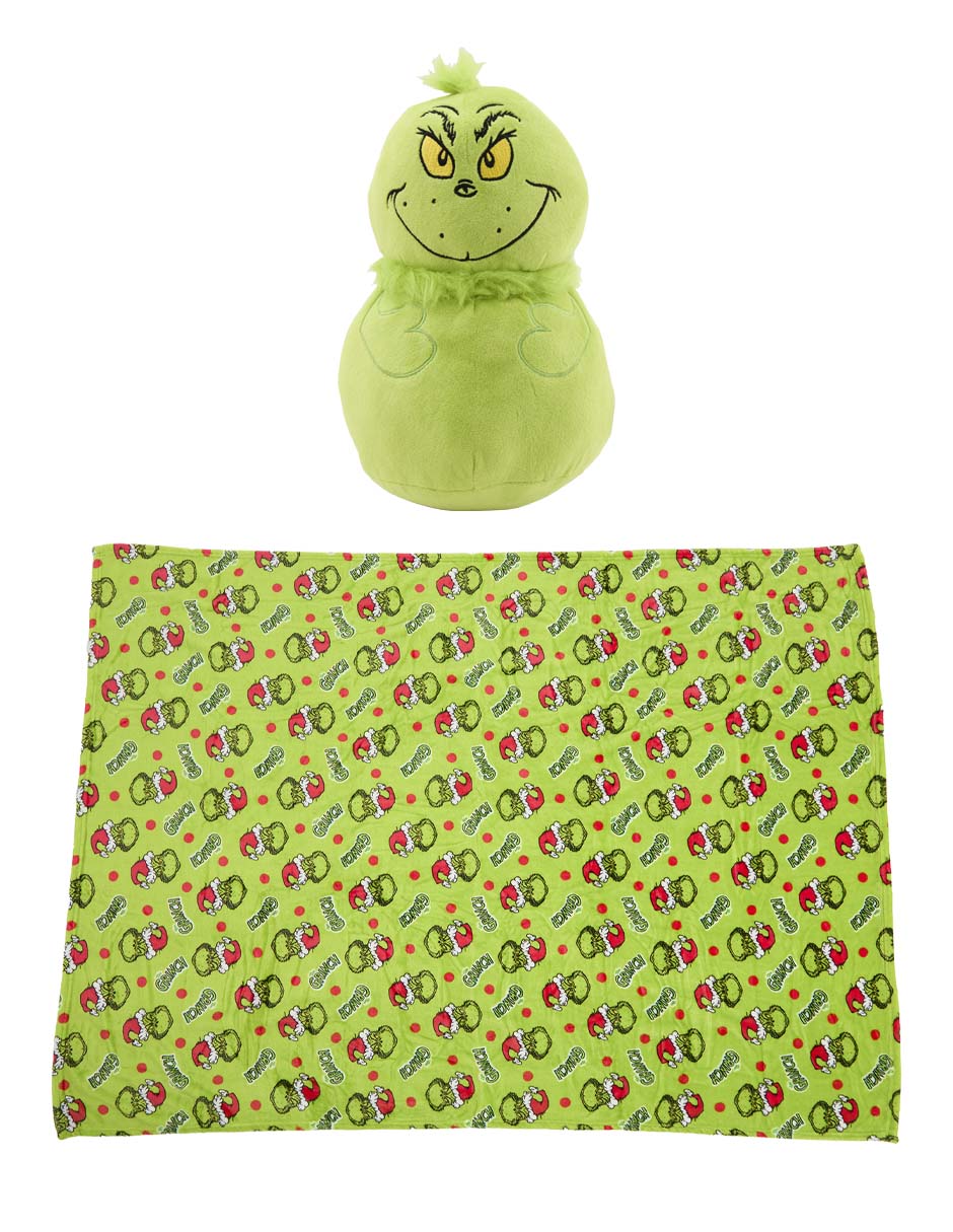 Cobija de tejido suave Grinch para niña 1