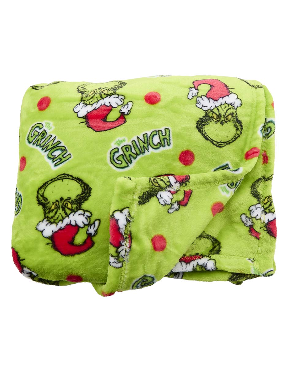 Cobija de tejido suave Grinch para niña 9