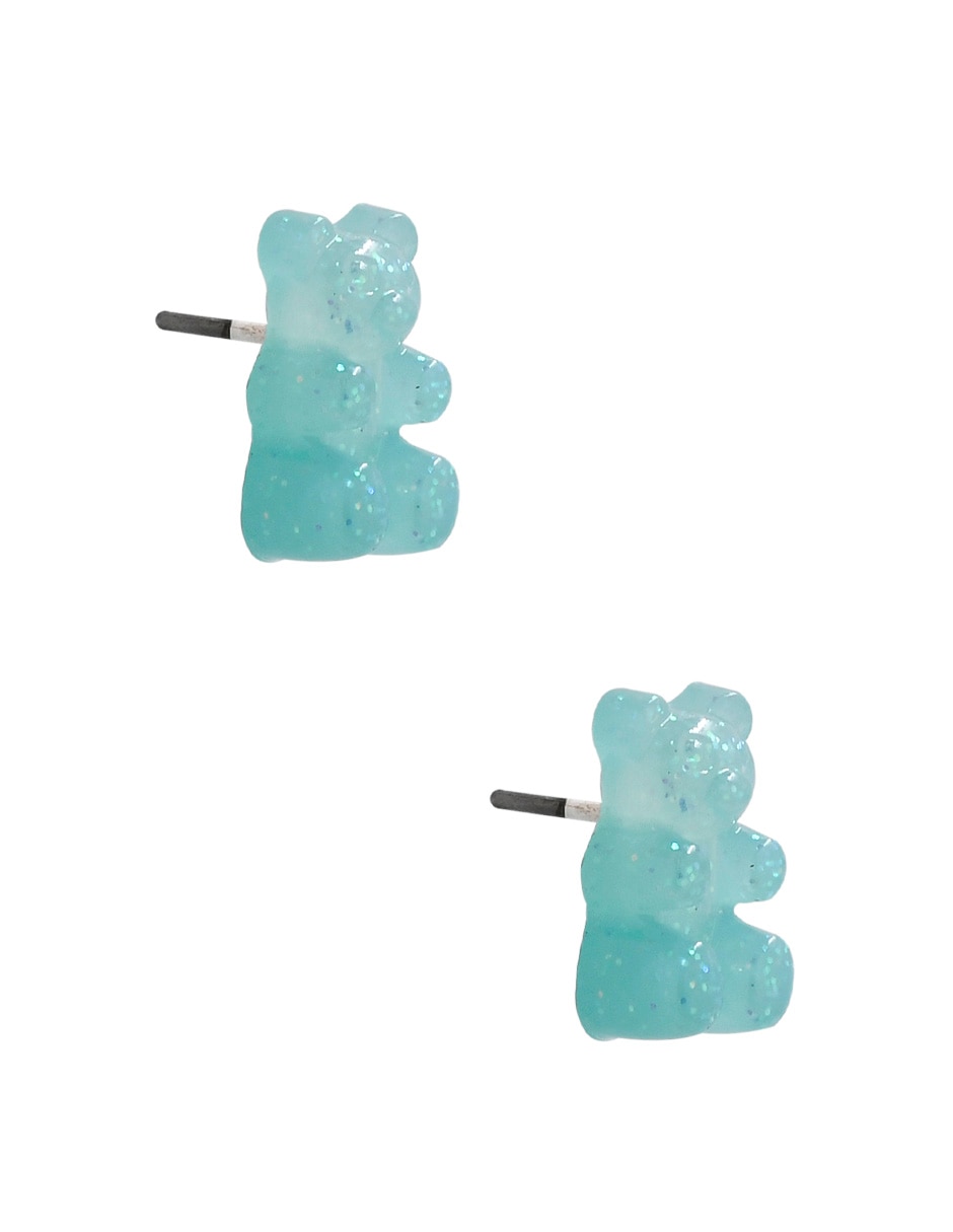 Aretes de oso con acabado brillante 2