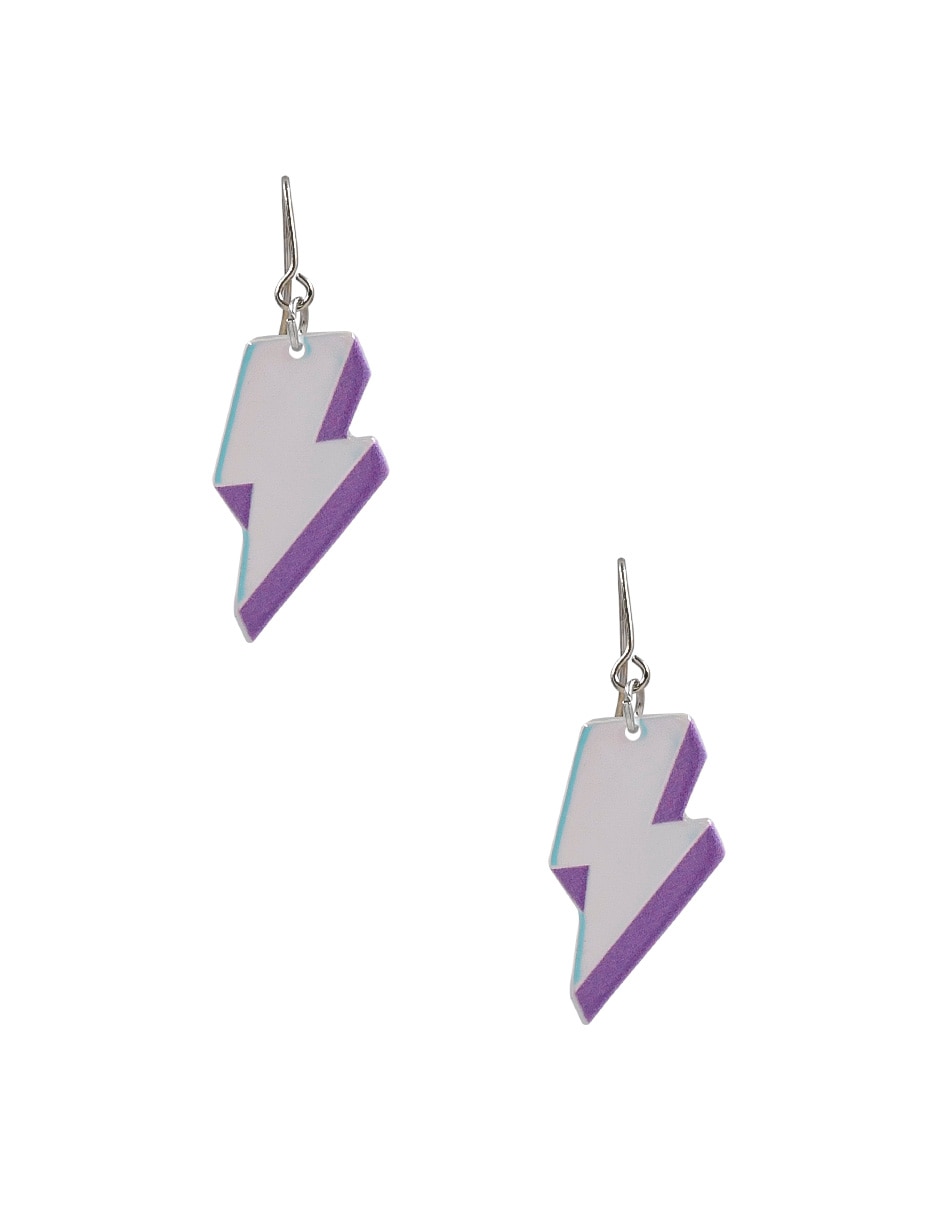 Aretes de rayo con acabado brillante Aretes de rayo con acabado brillante