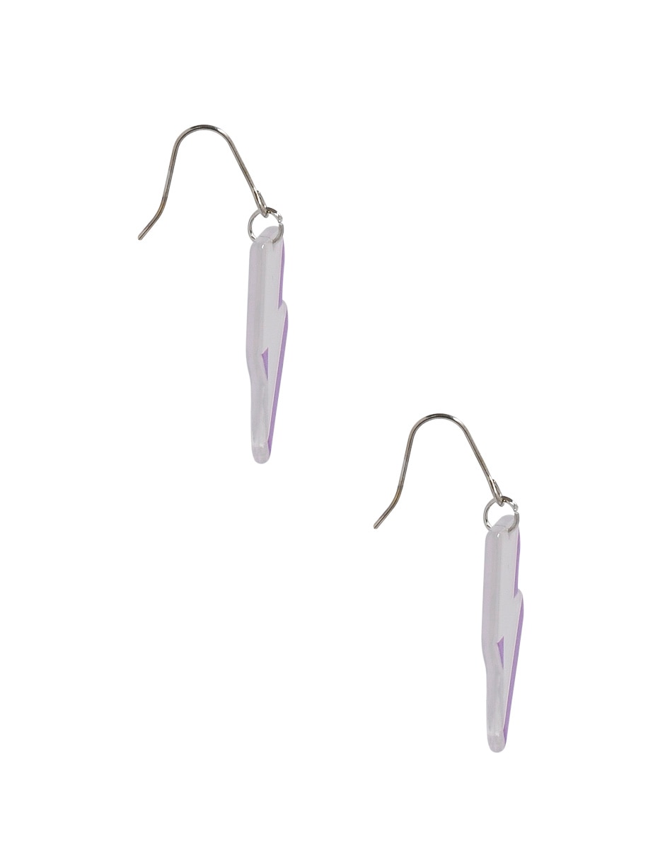 Aretes de rayo con acabado brillante 3