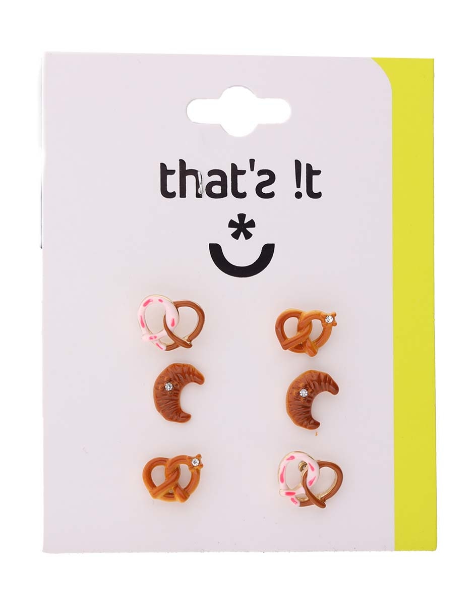 Set de aretes con acabado esmaltado 4