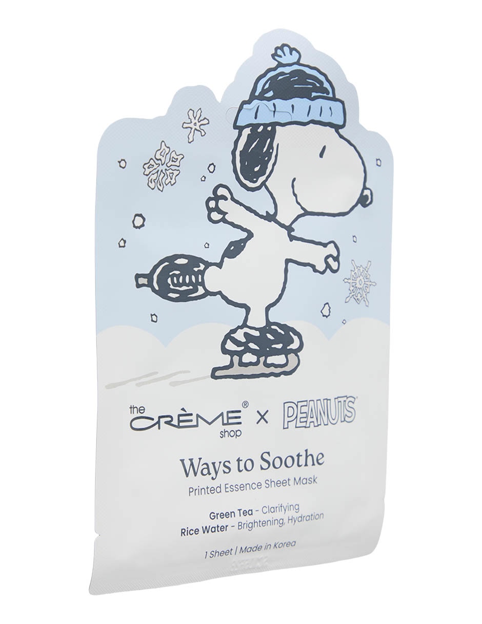 Set mascarilla facial ways to soothe para hidratar snoopy