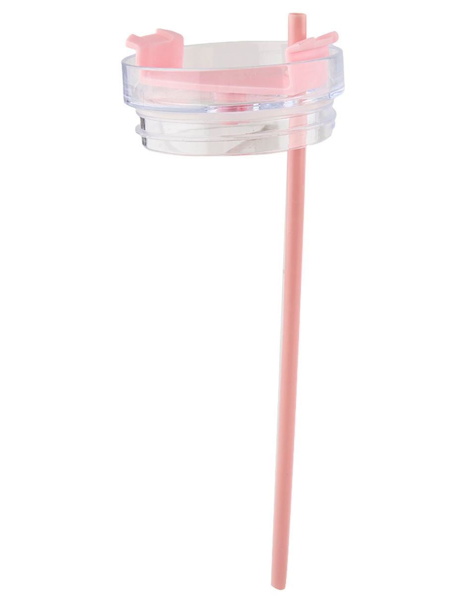 Vaso con tapa y popote 12