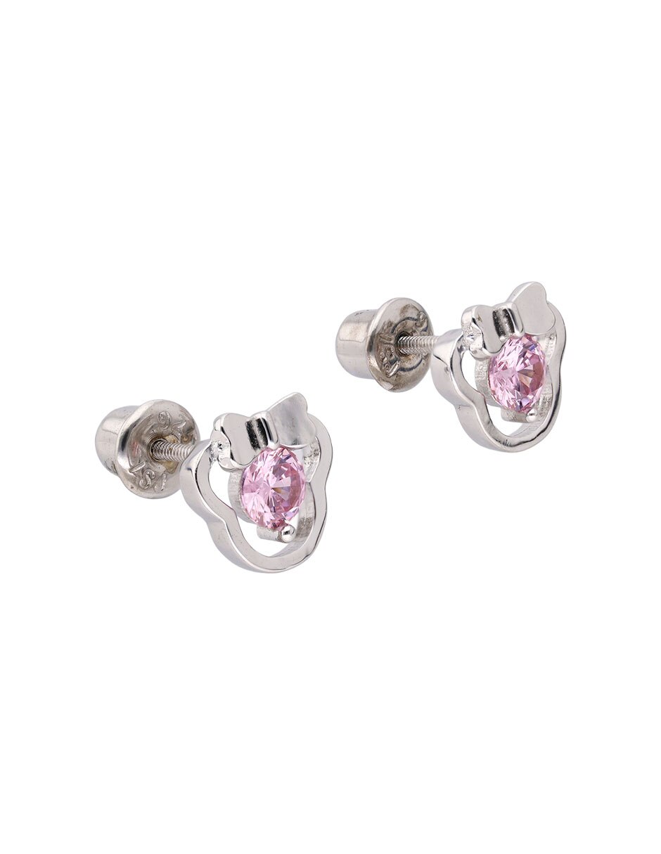 Aretes de plata P 925 con acabado pulido 2