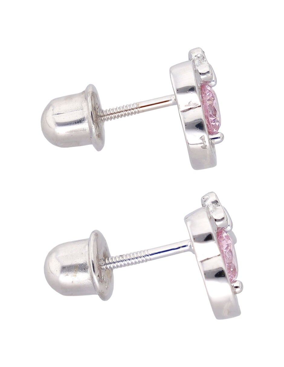 Aretes de plata P 925 con acabado pulido 3