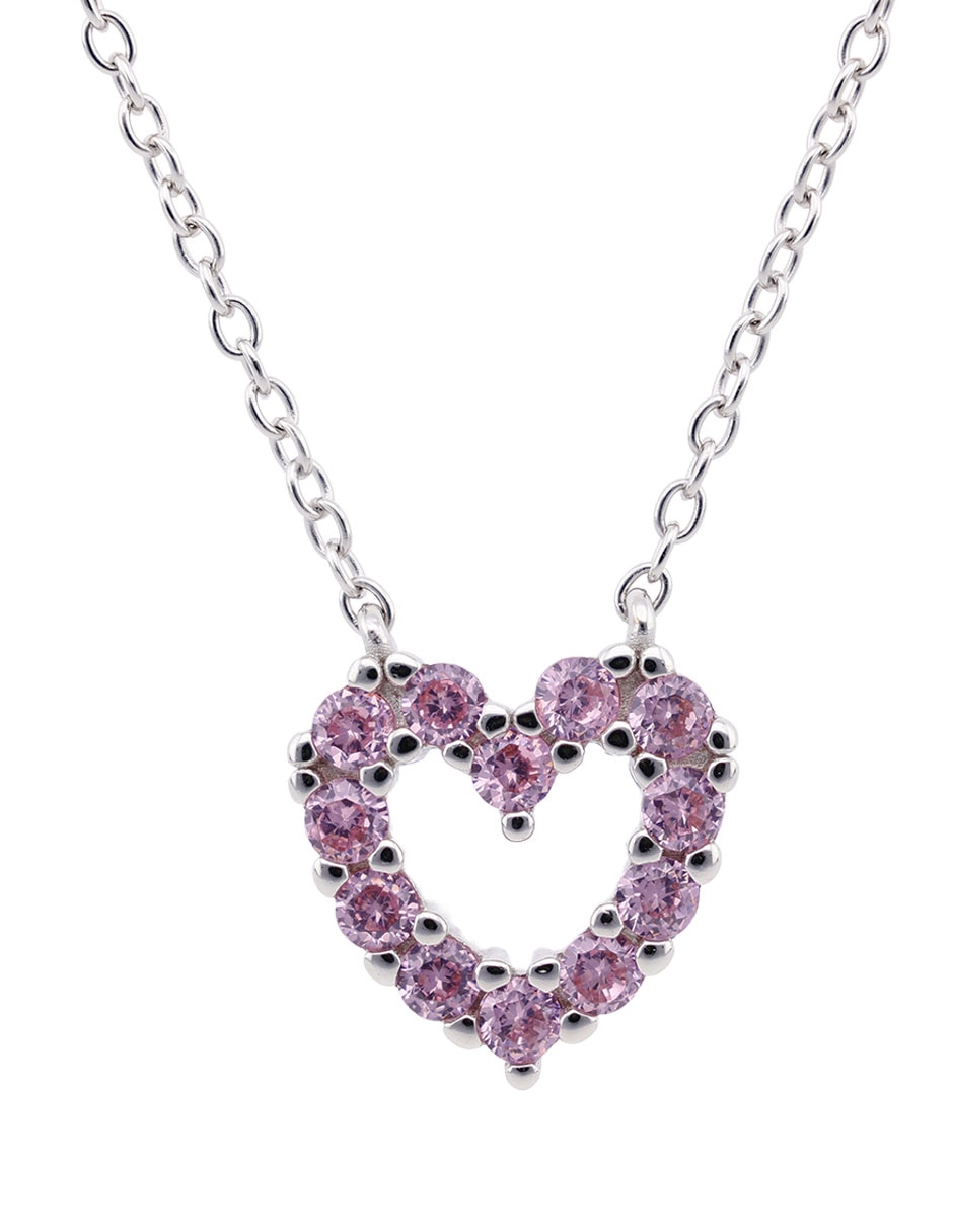 Cadena de corazón de plata P 925