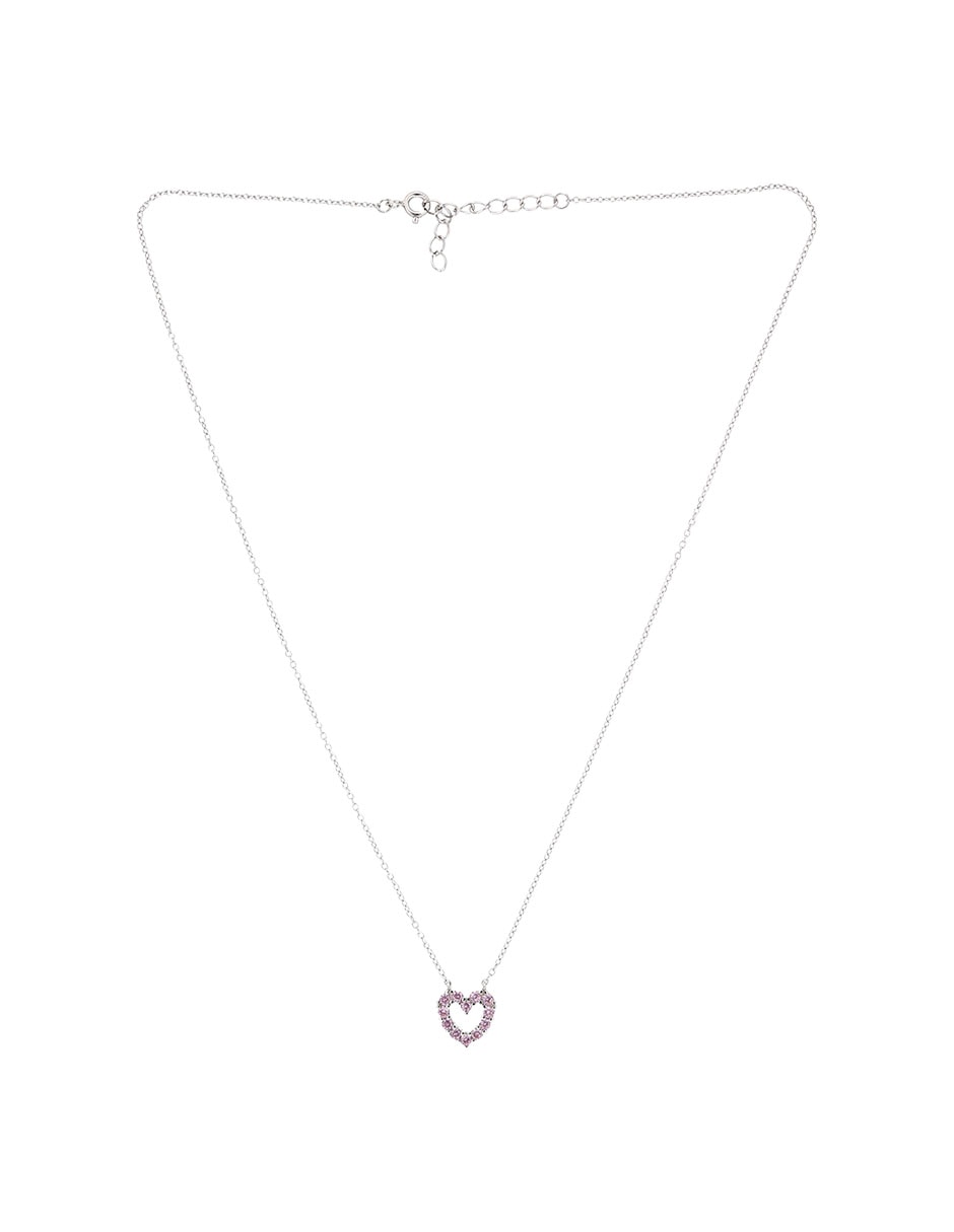 Cadena corazón de plata P 925 2