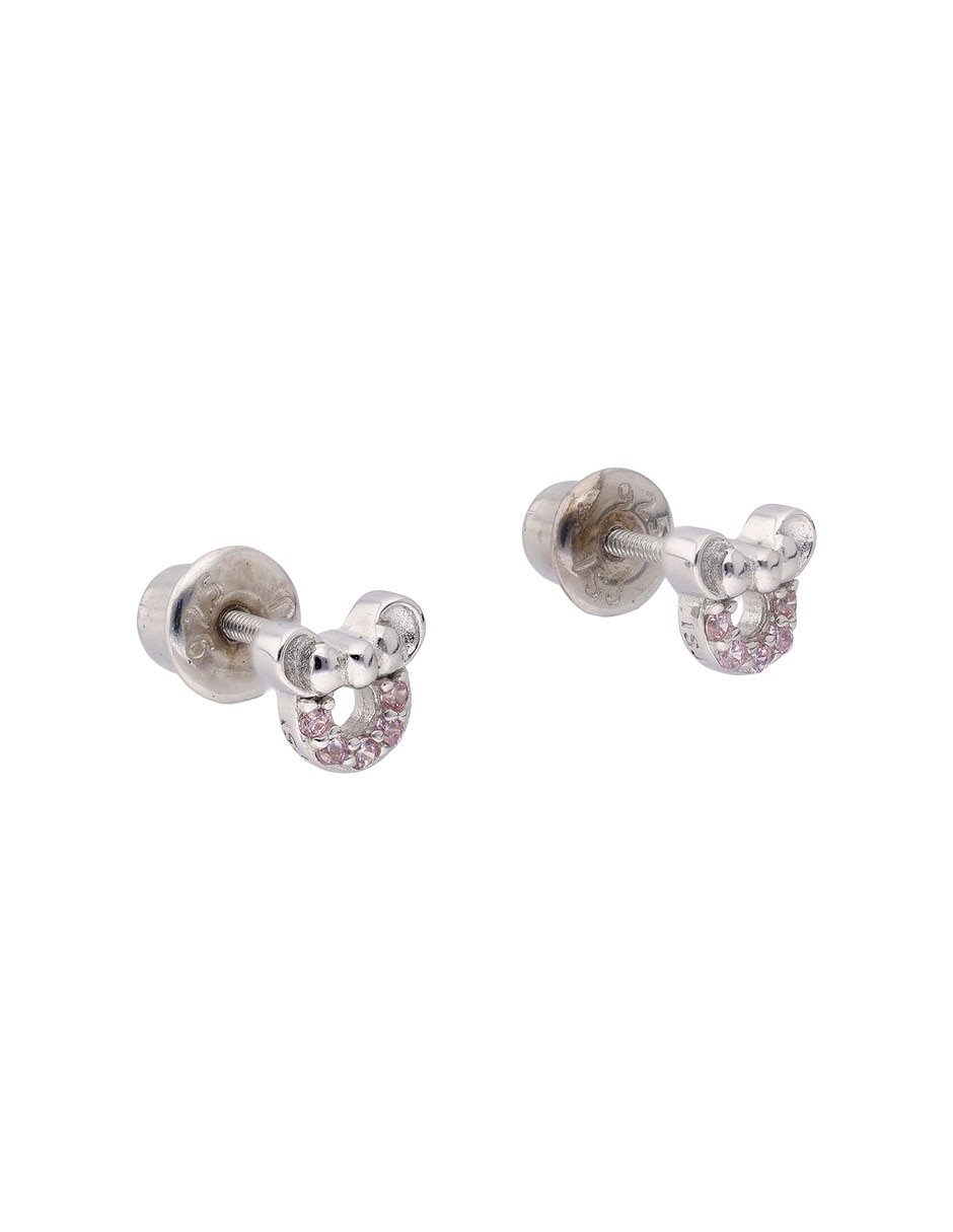 Aretes de plata P 925 con acabado pavé 2