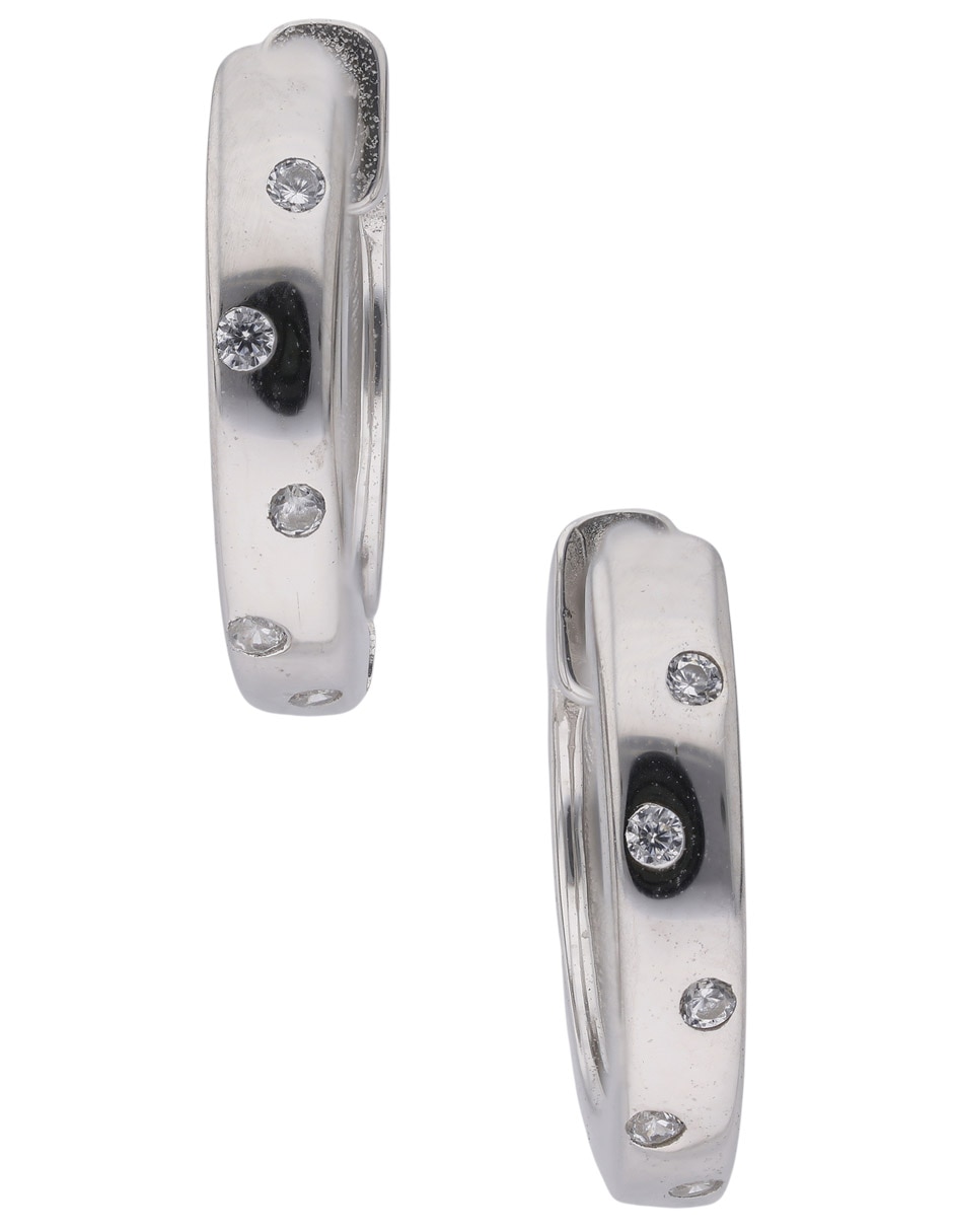 Aretes de plata P 925 con acabado pulido Aretes de plata P 925 con acabado pulido