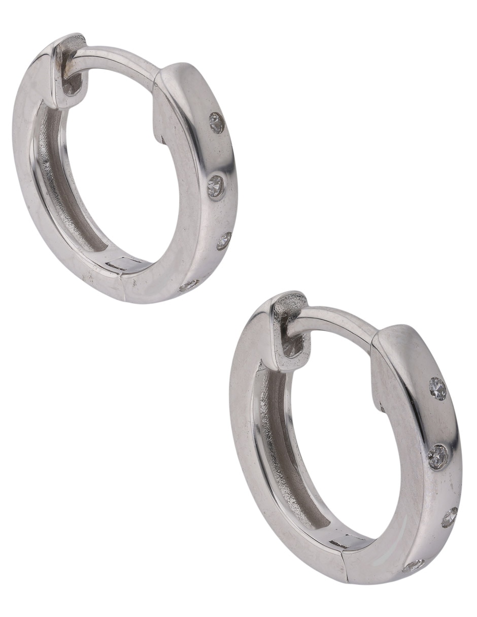 Aretes de plata P 925 con acabado pulido 2