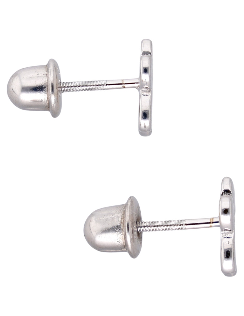 Aretes de plata P 925 con acabado pulido 3