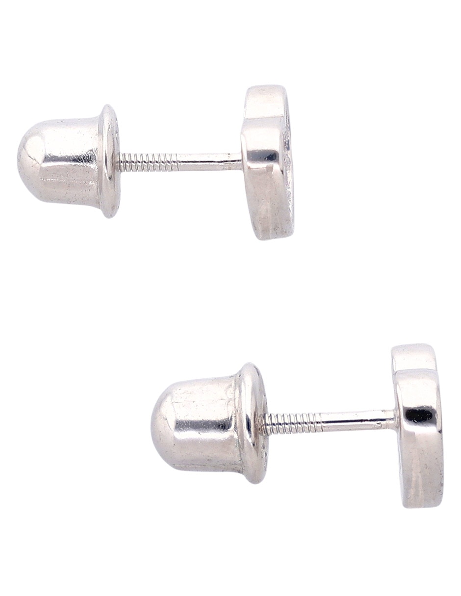 Aretes de corazón de plata P 925 con acabado pavé 3