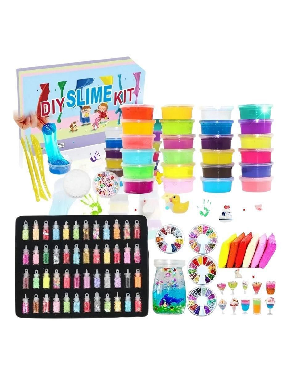 Slime kit fabricación para niñas, niños, regalos, juguetes 40 pzas Slime kit fabricación para niñas, niños, regalos, juguetes 40 pzas