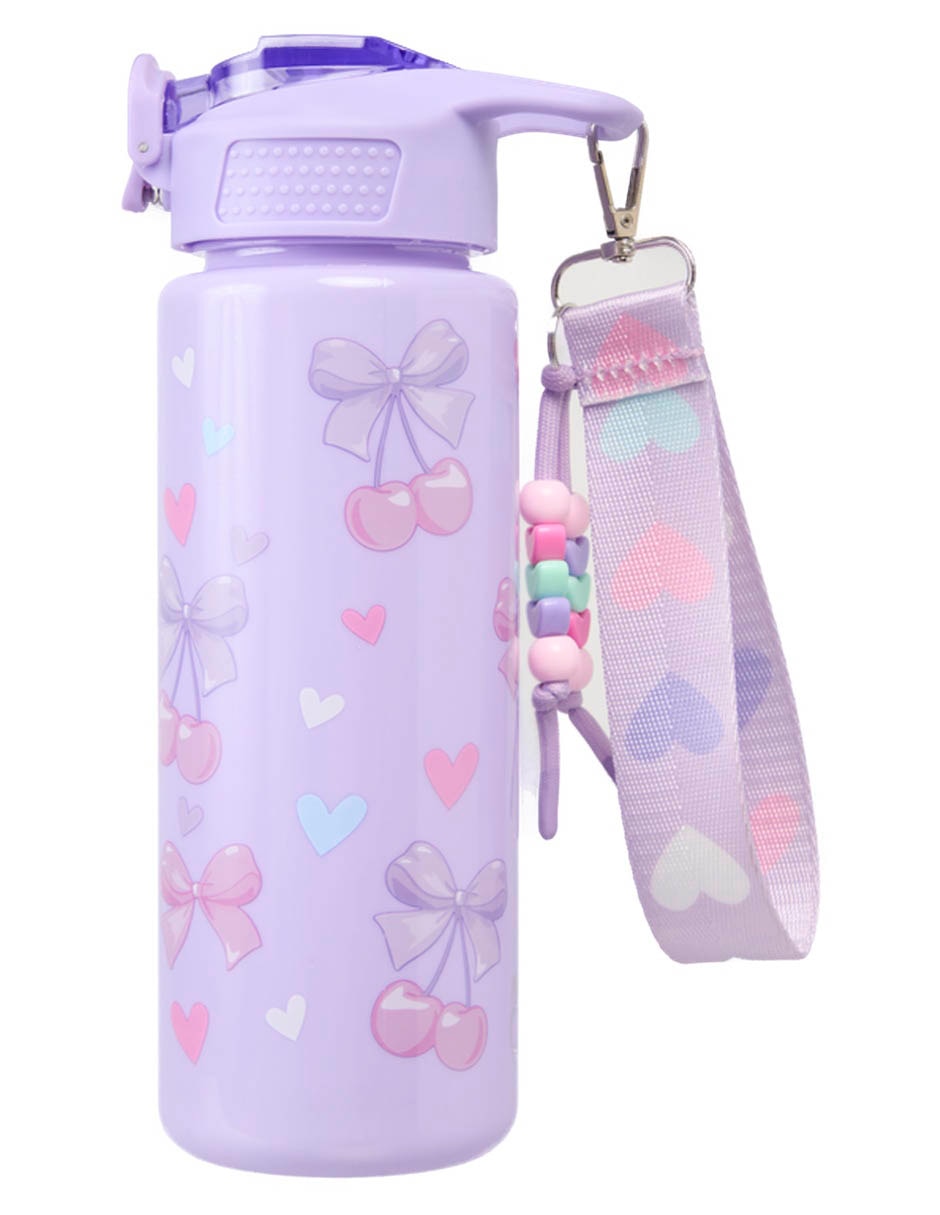 Botella De Agua De Plástico Con Tapa Push Pull 2