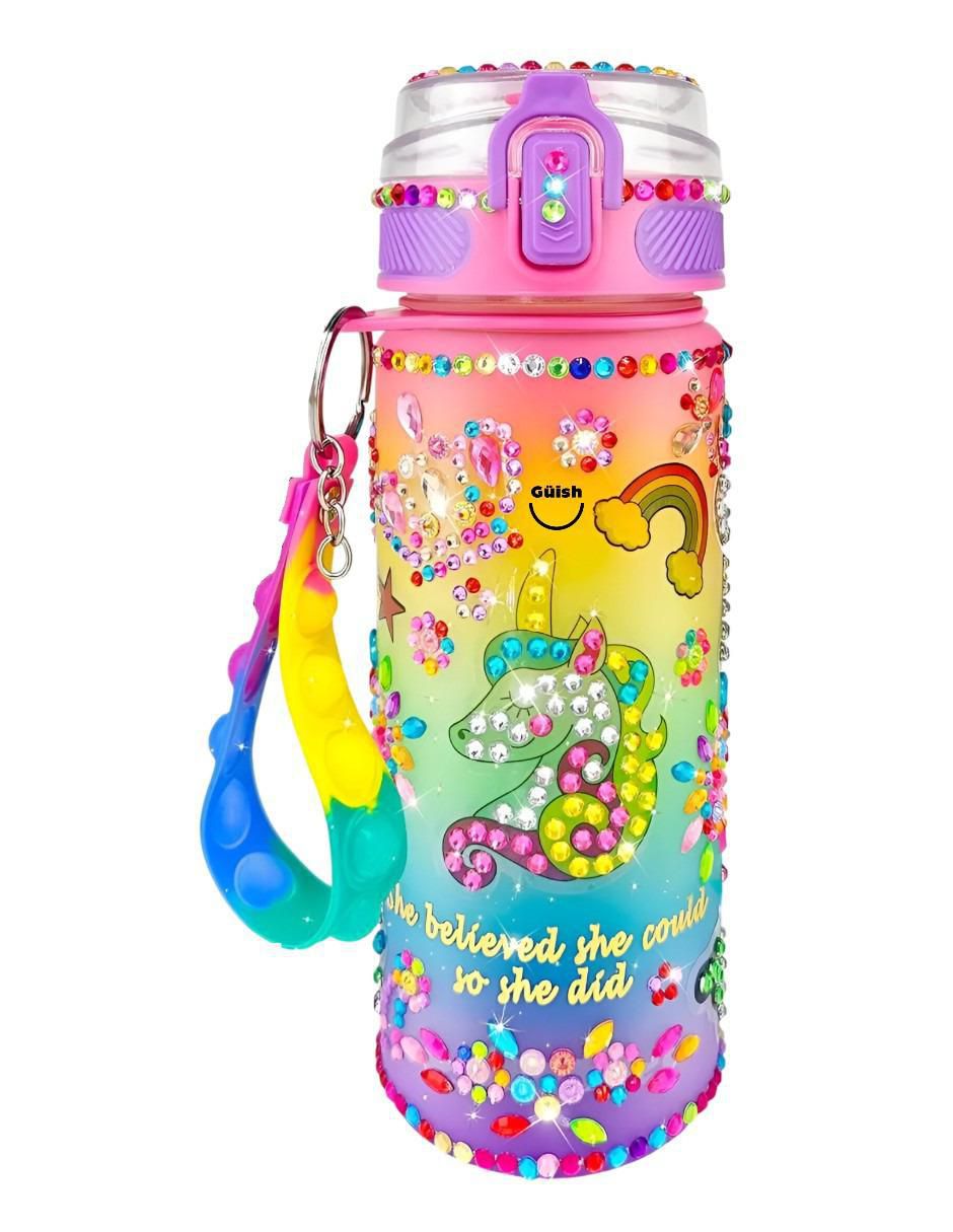 Botella de agua Unicornio con tapa rosca 600 ml Botella de agua Unicornio con tapa rosca 600 ml