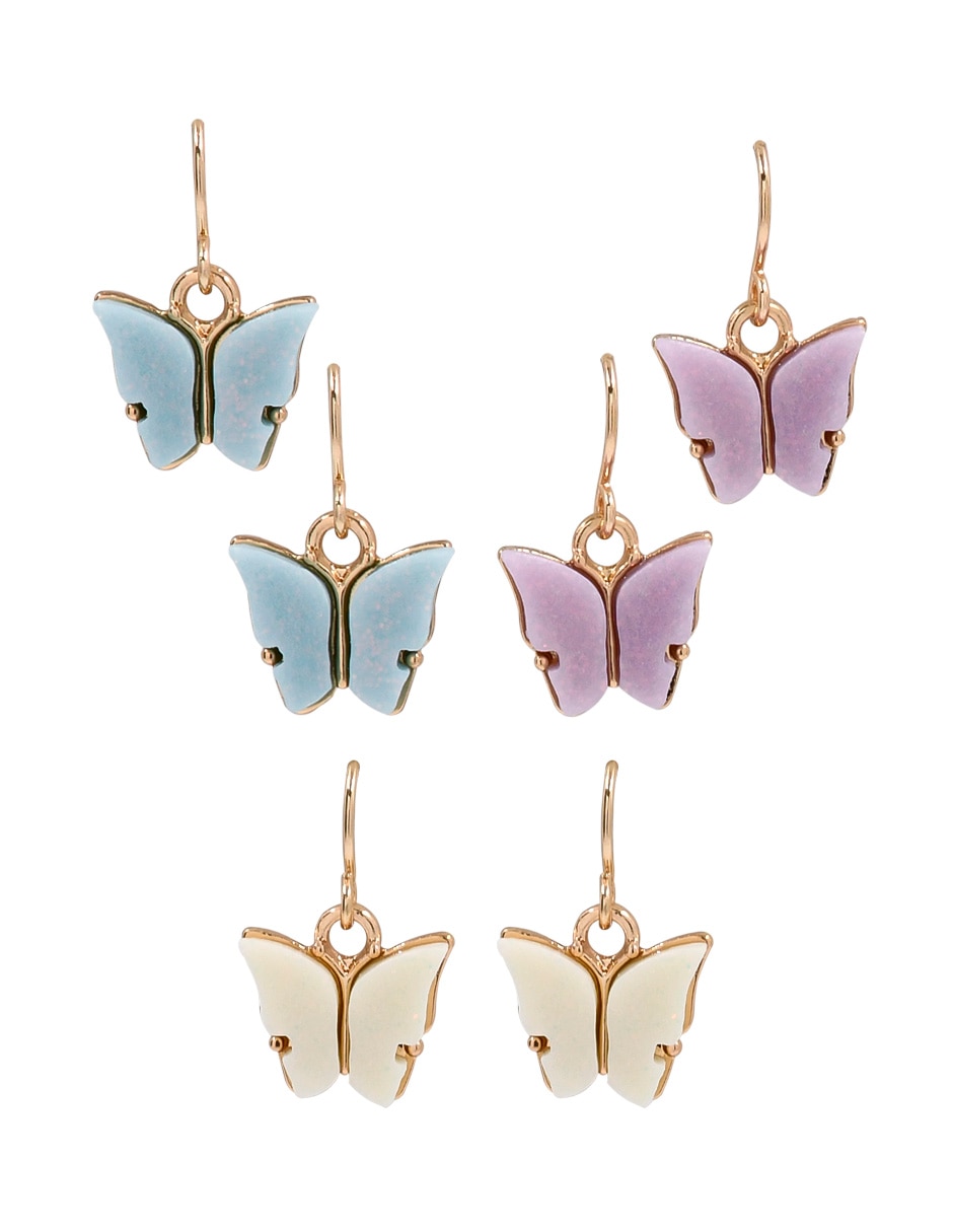 Aretes con acabado brillante Aretes con acabado brillante