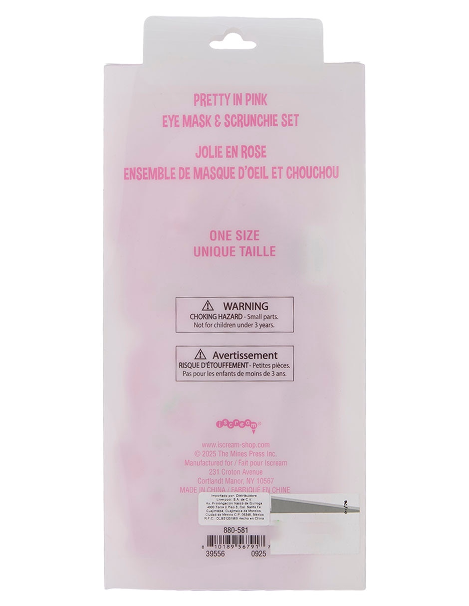 Satin eye mask and scrunchie set iscream