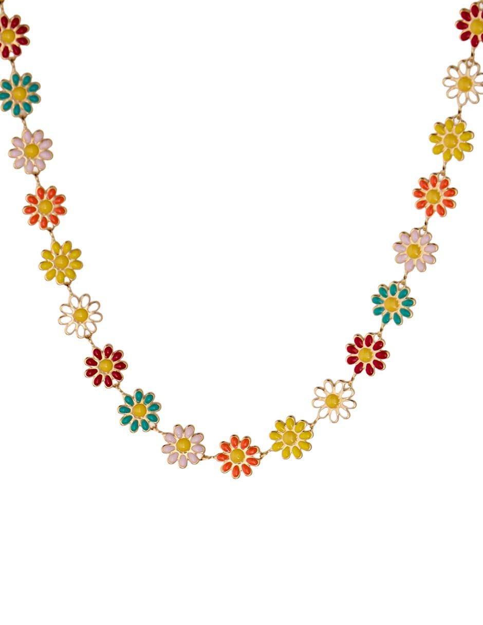 Collar Y Pulsera De Flor Piquenique