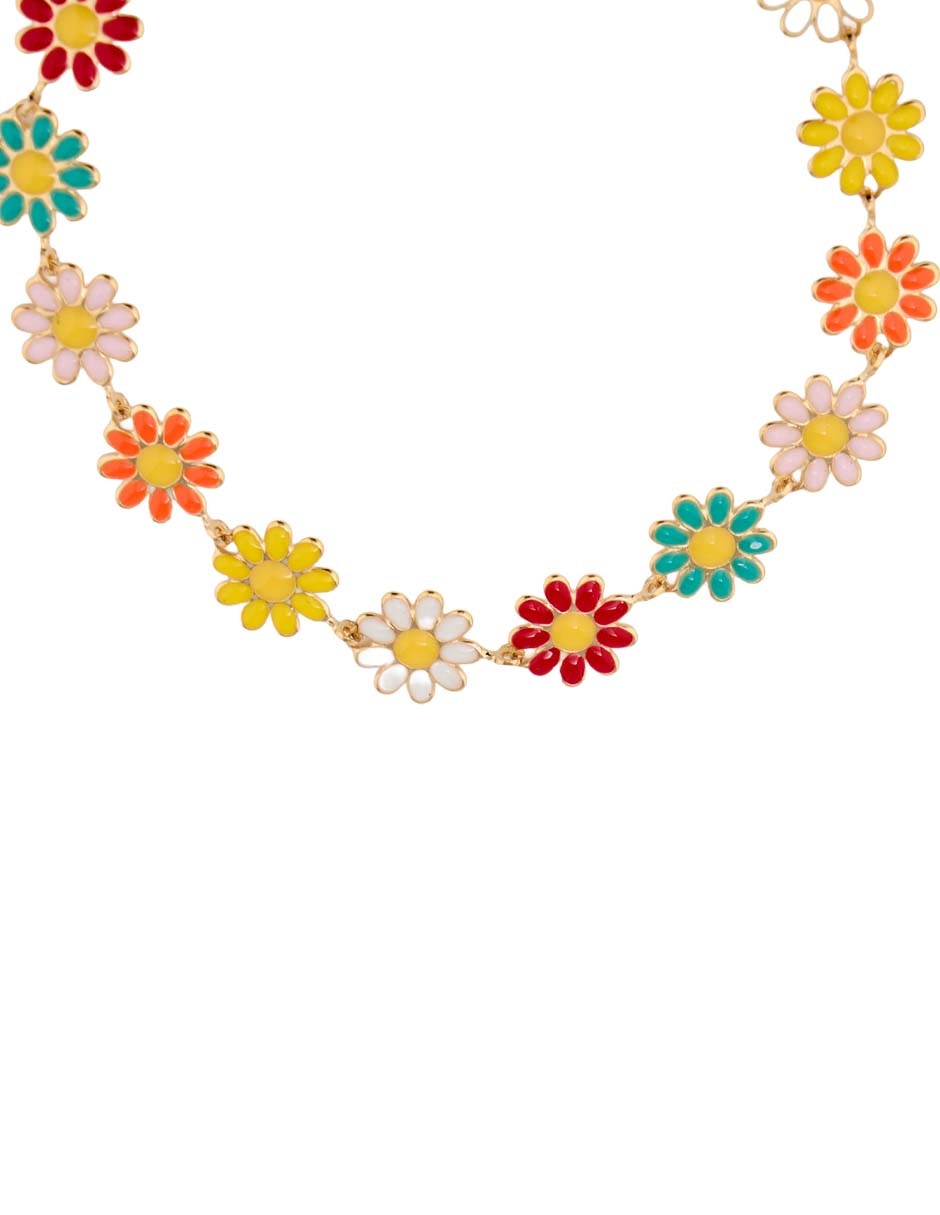 Collar Y Pulsera De Flor Piquenique