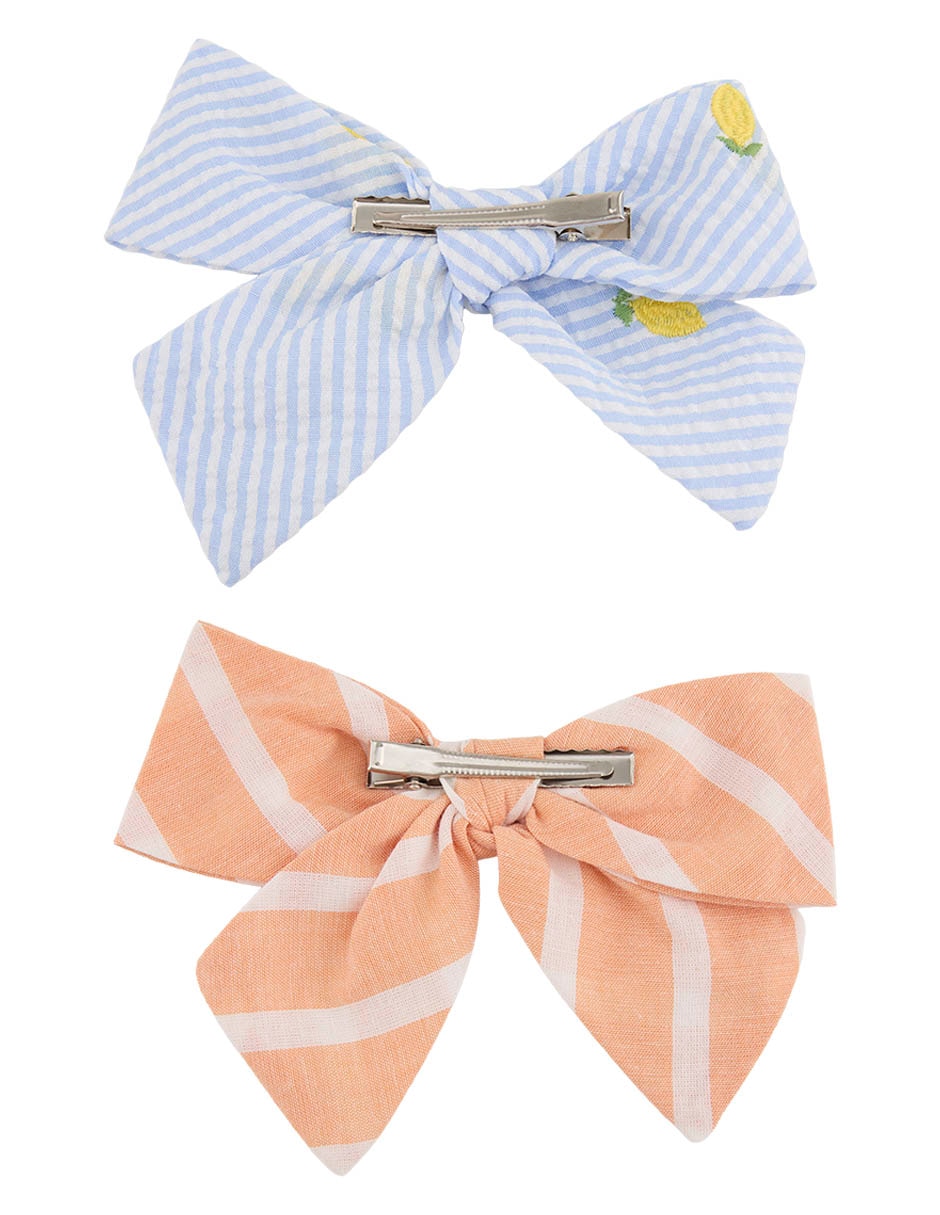 Set de moño 2 piezas para cabello Fiorella con aplicación broche